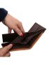 Litchi Embossed Small Wallet Colorblock Genuine Leather Credit Card Holder For Daily