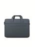 Gray Classic Briefcase Zipper