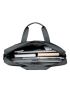 Gray Classic Briefcase Zipper
