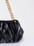 Women Minimalist Ruched Bag Pouch Dumpling Crossbody Bag Cloud Handbag Soft Clutch Purse Shoulder Bag