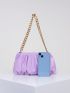 Women Minimalist Ruched Bag Pouch Dumpling Crossbody Bag Cloud Handbag Soft Clutch Purse Shoulder Bag