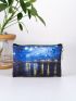 Painting Graphic Purse Coin Purse, Women's Stylish Storage Bag