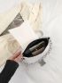 Medium Satchel Bag Release Buckle & Chain Decor