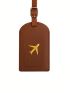 1pc Women Men Luggage Tag PU Flight Holiday Travel Accessory Suitcase Bag Name ID Address