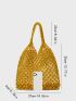 Minimalist Crochet Bag Hollow Out Design