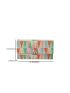 Colorblock Envelope Bag Geometric Pattern Metal Decor