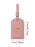 1pc Women Men Luggage Tags PU Flight Holiday Travel Accessories Suitcase Bag Name ID Address
