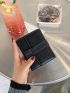 Solid Color Small Wallet Fold Over