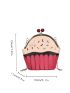 Mini Novelty Bag Kiss Lock Chain Strap Cupcake Shaped