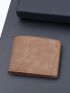Letter Embossed Small Wallet Fold Over