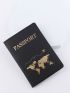 Graphic Pattern Passport Case For Travel