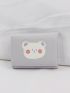 Cartoon Pattern Small Wallet Fold Over