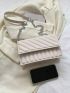 Small Square Bag Quilted Chain Strap