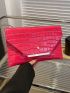 Medium Envelope Bag Crocodile Embossed