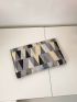 Medium Envelope Bag Geometric Pattern Flap