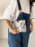 Medium Envelope Bag Geometric Pattern Flap