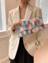 Medium Envelope Bag Geometric Pattern Flap