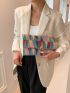Medium Envelope Bag Geometric Pattern Flap