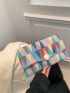 Medium Envelope Bag Geometric Pattern Flap
