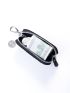 Litchi Embossed Black Key Case With Zipper Car Holder Case