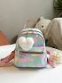 Colorblock Classic Backpack Classic Backpack With Heart Bag Charm