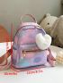 Colorblock Classic Backpack Classic Backpack With Heart Bag Charm