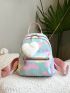 Colorblock Classic Backpack Classic Backpack With Heart Bag Charm