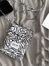 Zebra Striped Square Bag Mini Flap