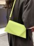 Minimalist Square Bag Small Flap Green