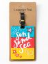 Letter Graphic Luggage Tag PVC