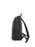 Minimalist Classic Backpack Patch Decor Medium Black
