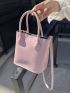 Mini Bucket Bag Minimalist Pink