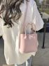 Mini Bucket Bag Minimalist Pink