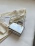 Mini Square Bag Braided Double Handle PU Metallic Funky