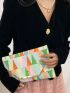 Medium Envelope Bag Geometric Pattern Flap