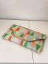 Medium Envelope Bag Geometric Pattern Flap