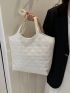 Small Tote Bag Double Handle Textured