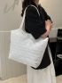 Small Tote Bag Double Handle Textured