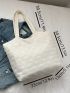 Small Tote Bag Double Handle Textured