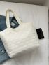 Small Tote Bag Double Handle Textured