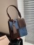 Colorblock Square Bag Mini With Bag Charm Top Handle