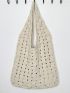Medium Crochet Bag Hollow Out Out Top Handle For Vacation