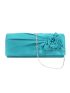 Medium Envelope Bag Floral Decor Ruched Detail For Party