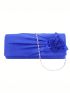 Medium Envelope Bag Floral Decor Ruched Detail For Party