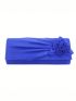 Medium Envelope Bag Floral Decor Ruched Detail For Party
