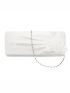 Medium Envelope Bag Floral Decor Ruched Detail For Party