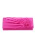 Medium Envelope Bag Floral Decor Ruched Detail For Party