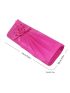 Medium Envelope Bag Floral Decor Ruched Detail For Party
