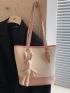 Medium Bucket Bag Colorblock Double Handle With Bag Charm