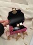 Crocodile Embossed Square Bag Mini Twist Lock Funky